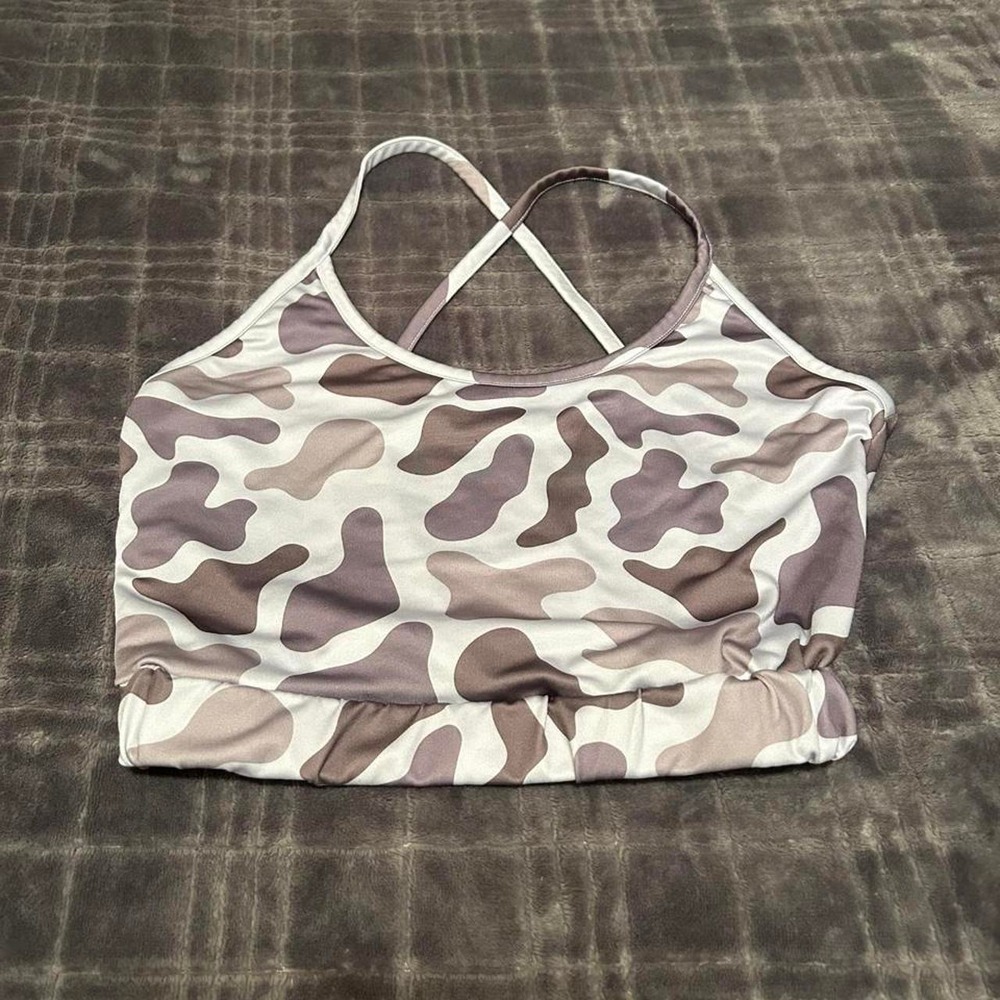 camo crop top